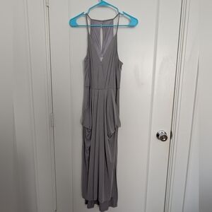 BCBGeneration Gray Sleeveless Maxi Dress Medium